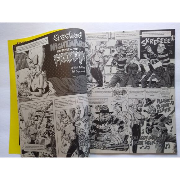 Cracked Monster Party Magazine Freddy Nightmare Elm Street 22 Halloween Horror - Picture 6 of 8